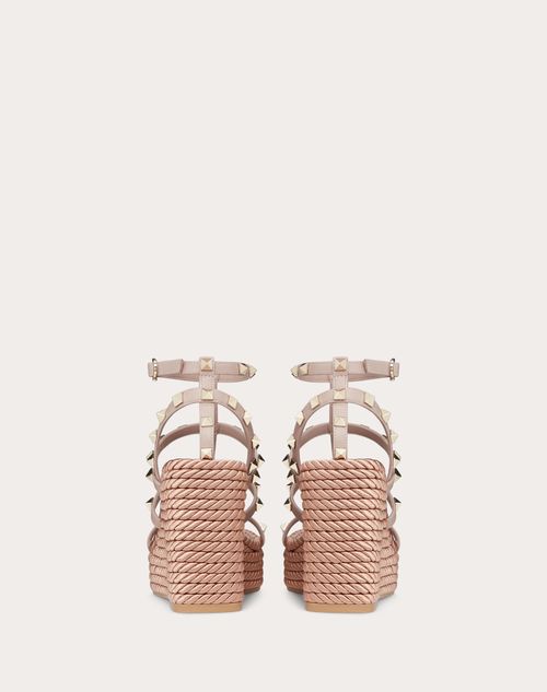 Torchon rockstud leather online wedge sandals