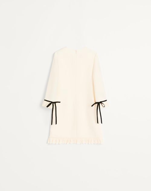 Valentino - Crepe Couture Short Dress - Ivory - Woman - Ready To Wear