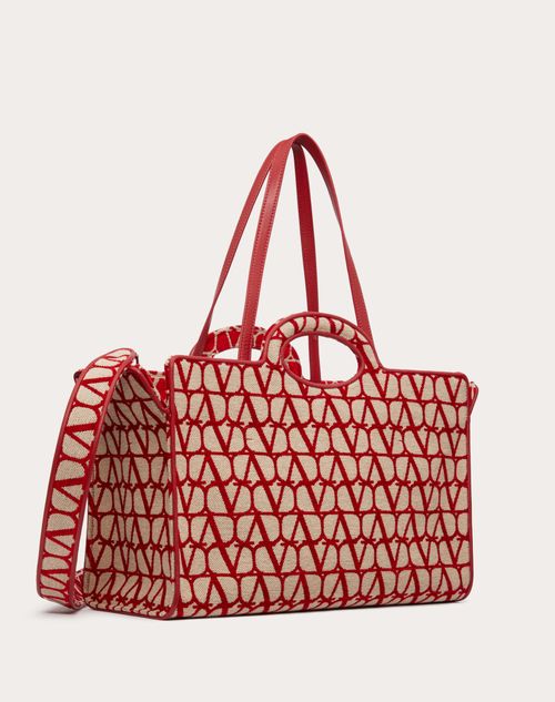 Valentino red online tote bag