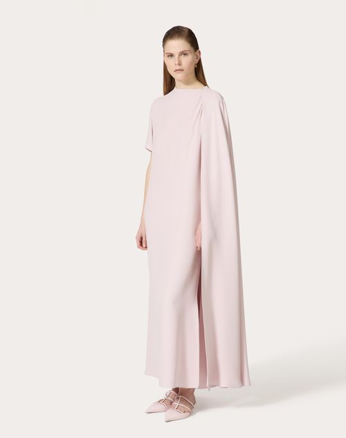 Valentino - Robe Mi-longue En Cady Couture - Grey Rose - Femme - Robes De Soirée
