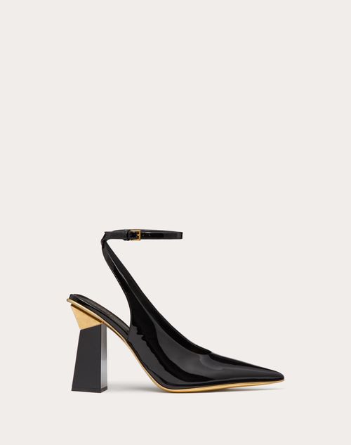 Valentino Garavani - One Stud Hyper Pump In Patent Leather 105mm - Black - Woman - Woman Shoes Private Promotions