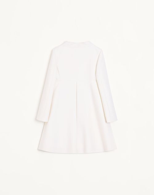 Valentino - Coat In Double Compact Drill - Ivory - Woman - Coats And Outerwear