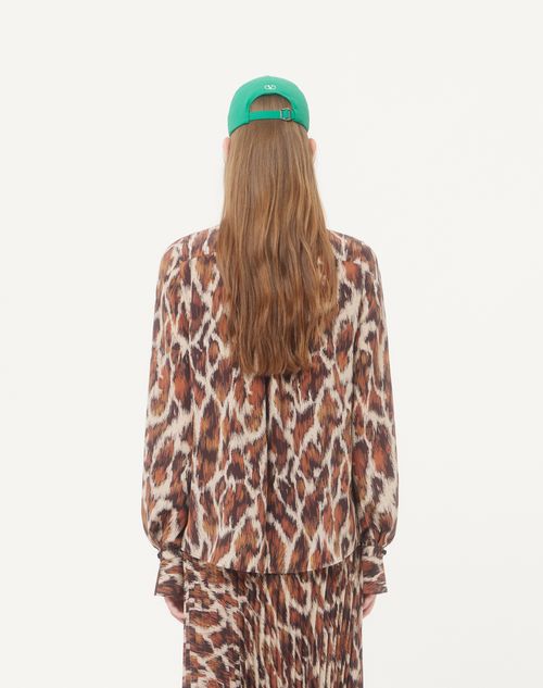 Valentino - Camicia Valentino In Seta Con Stampa Animalier - Animalier - Donna - Camicie E Top