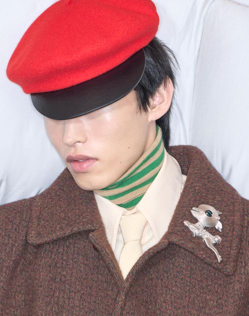 Valentino Garavani - Fil Perdu Metal Brooch With Pearls And Swarovski® Crystals - Palladium - Man - Accessories