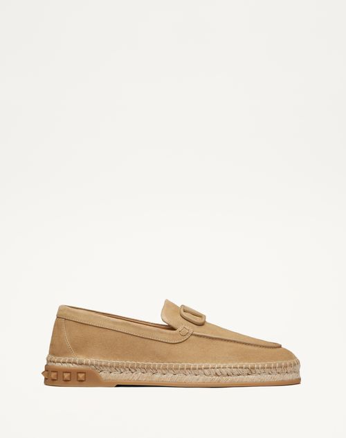 Valentino Garavani - Leisure Flows Espadrilles In Split Leather - Beige - Man - Shoes