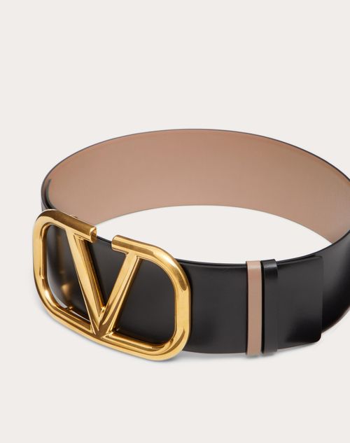Reversible Vlogo Signature Belt In Glossy Calfskin 70 Mm for Reversible Vlogo Signature Belt In Glossy Calfskin 70 Mm for