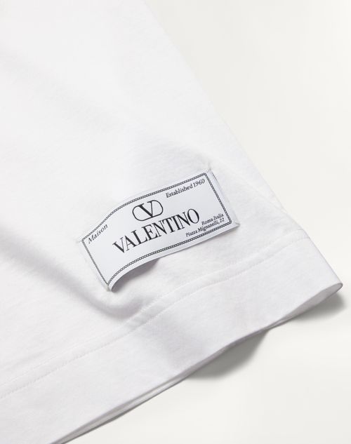 メゾン ヴァレンティノ テーラリングラベル コットン Tシャツ メゾン ヴァレンティノ テーラリングラベル コットン Tシャツ