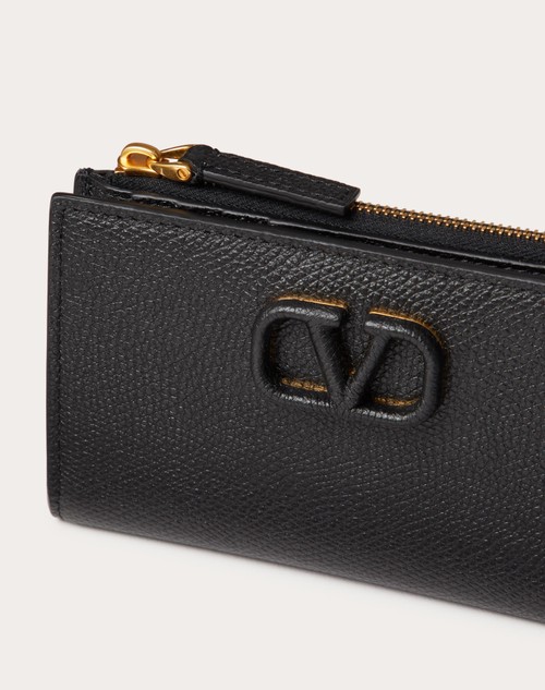 Valentino Garavani Black Hardware Card Holder