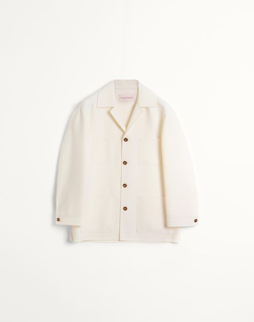 Valentino - Double Wool Safari Jacket - Ivory - Man - Outerwear