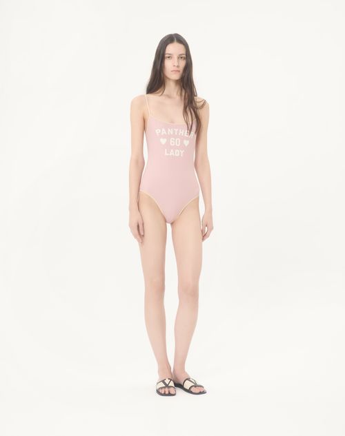 Valentino - Printed Lycra One-piece Swimsuit - Pink - Woman - Beachwear