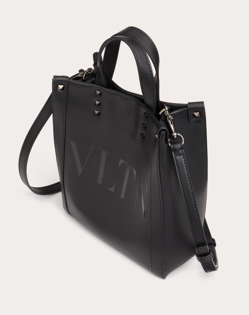 Vltn レザー ミニ トートバッグ for メンズ インチ ブラック | Valentino JP