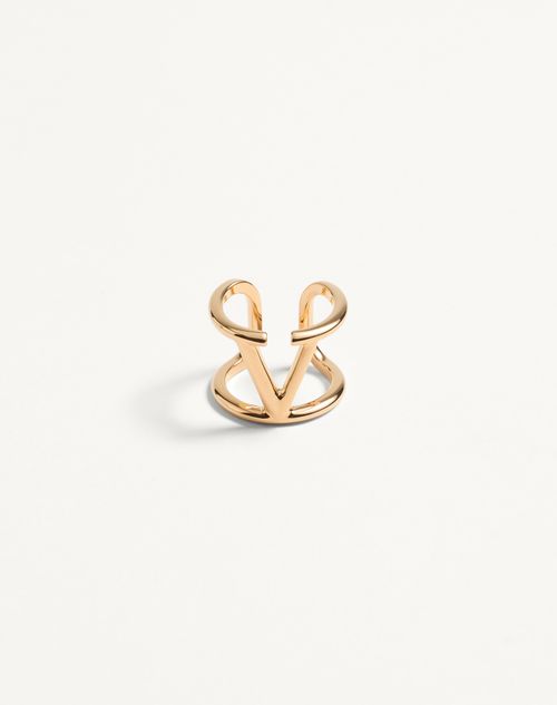 Valentino Garavani - Vlogo Signature Metal Ring - Gold - Woman - Accessories