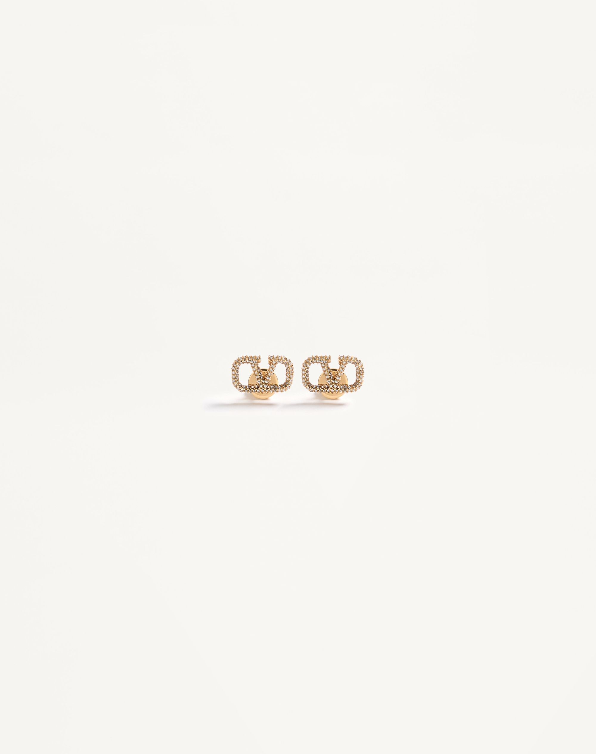 Vlogo Signature Earrings In Metal And Swarovski® Crystals