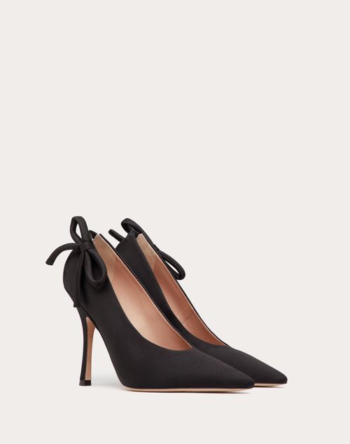 Valentino Garavani - Valentino Garavani Nite-out Satin Pump 110 Mm - Black - Woman - Woman View All