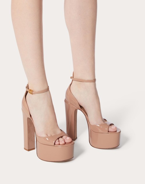 Valentino Garavani Off-White Tan-Go Platform Heels