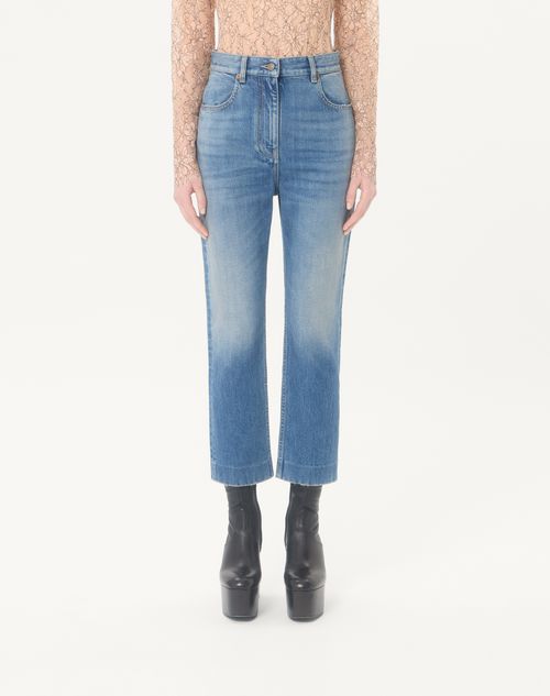 Valentino - Denim Pants - Denim - Woman - Denim