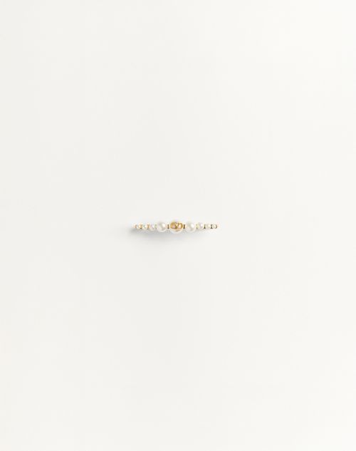 Valentino Garavani - Vlogo Signature Metal And Pearl Tie Clip - Multicolor - Man - New Arrivals