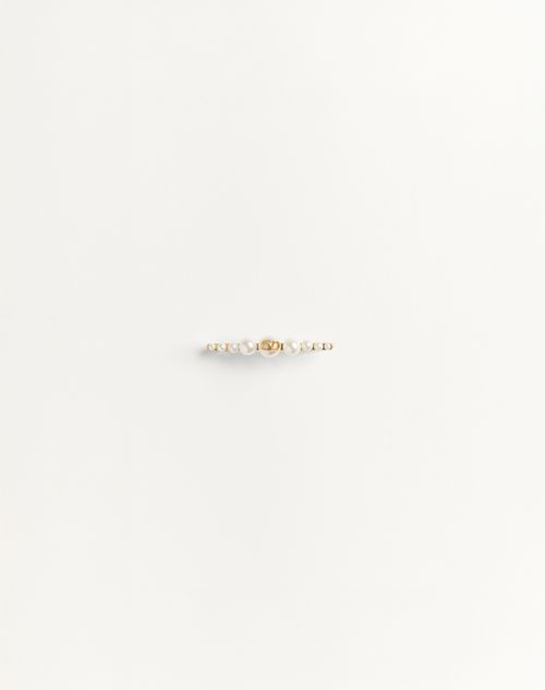Vロゴ シグネチャー メタル X パール タイクリップ for メンズ Vロゴ シグネチャー メタル X パール タイクリップ for メンズ