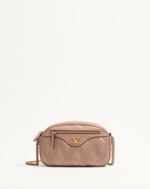 Valentino Garavani - Valentino Garavani Quiltie Shoulder Bag 67 In Quilted Nappa - Rose Cannelle - Woman - Valentino Garavani Quiltie 67