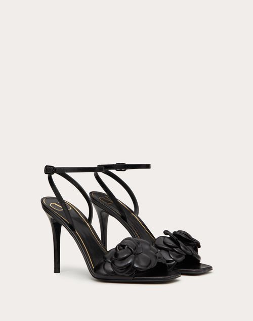 Valentino Garavani - Valentino Garavani Atelier Shoes 03 Rose Edition Sandal 100 Mm - Black - Woman - Woman Sale