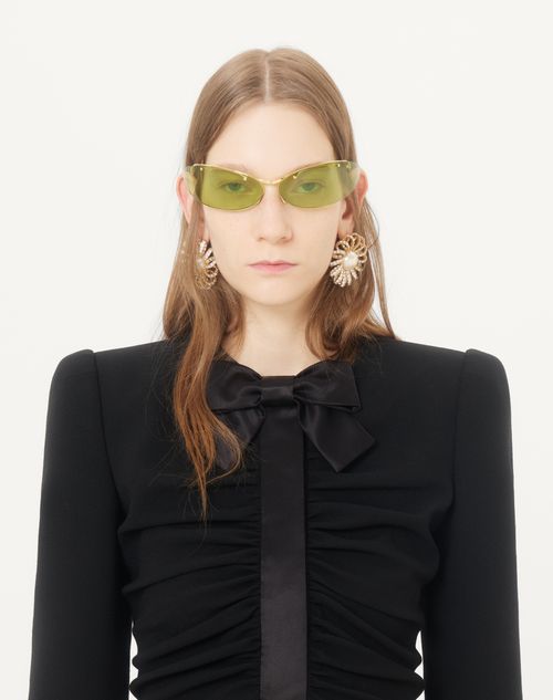Valentino - Cropped Jacket In Crispy Light Wool - Black - Woman - Jackets And Blazers