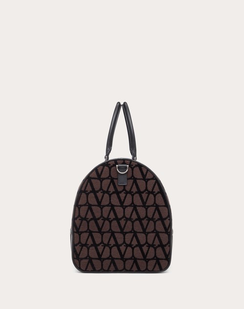 Valentino Liuto Coated-Canvas Duffle Bag