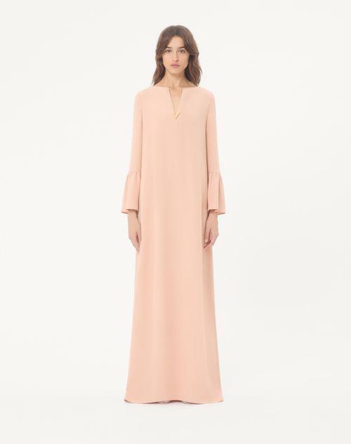 Valentino - Cady Couture Long Dress - Salmon - Woman - Gowns