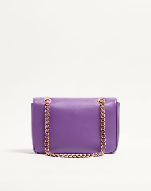 Valentino Garavani - Valentino Garavani Djuna Medium Chain Bag In Nappa Leather - Purple - Woman - Shoulder Bags