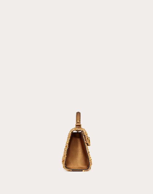 Valentino Garavani Embellished Vsling Top-Handle Bag - Gold - One Size