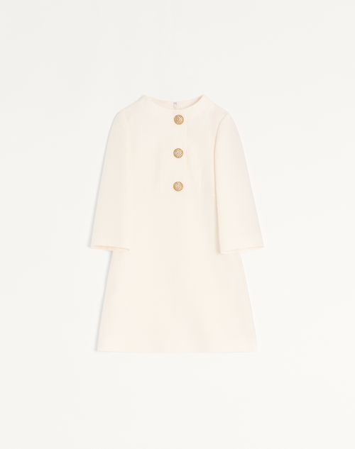 Valentino - Crepe Couture Short Dress - Ivory - Woman - Dresses