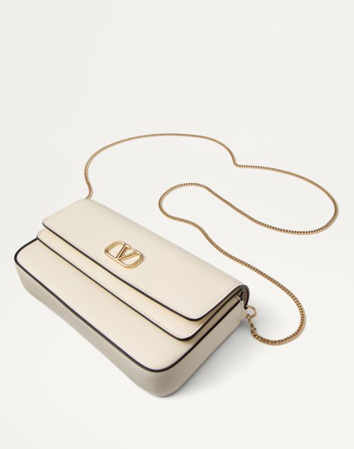 Vlogo Signature Calfskin Mini Bag for Woman in Black Vlogo Signature Calfskin Mini Bag for Woman in Black