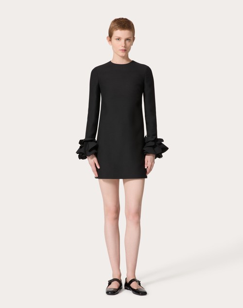 Embroidered Crepe Couture Short Dress ...
