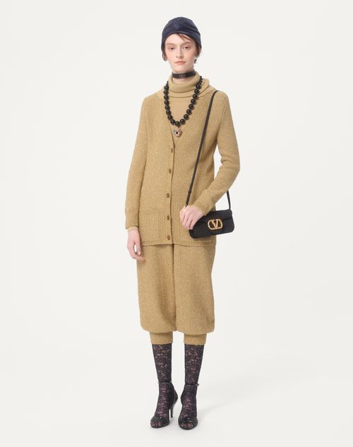 Valentino - Lurex Jumper - Gold - Woman - Knitwear