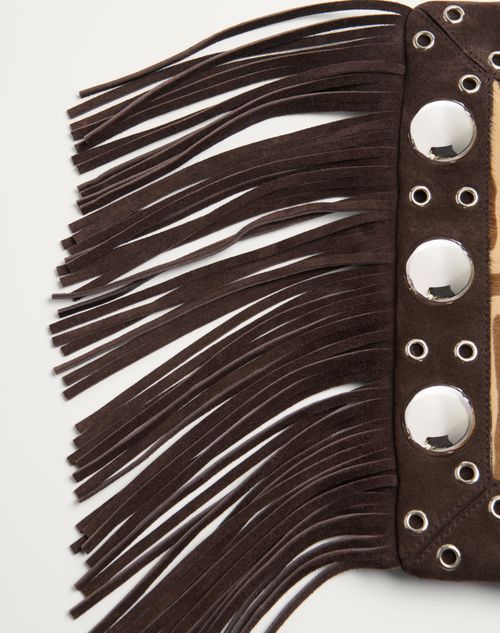 Valentino Garavani Nellcôte Shoulder Bag In Animalier Pony Valentino Garavani Nellcôte Shoulder Bag In Animalier Pony