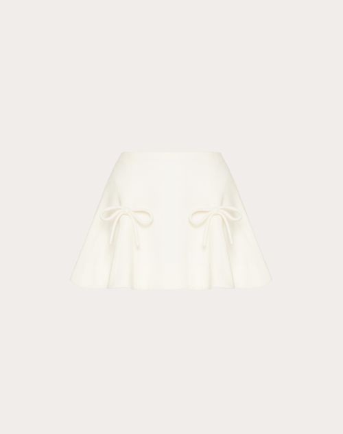 Valentino - Crepe Couture Mini Skirt - Ivory - Woman - New Arrivals