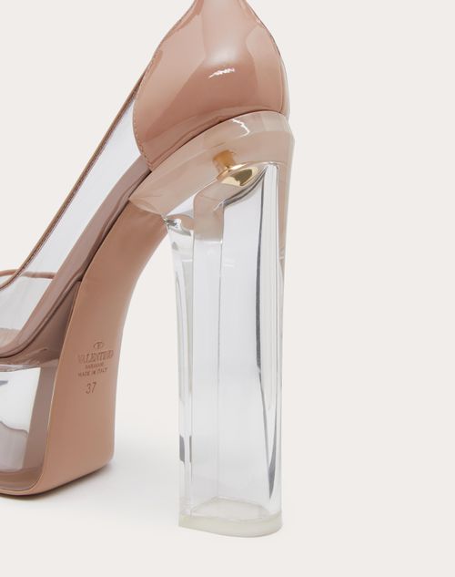 Platform transparent cheap heels