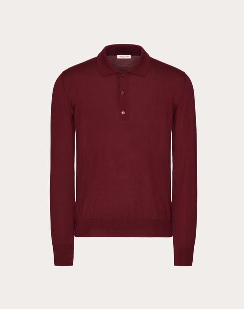 Valentino logo-print wool jumper - Red