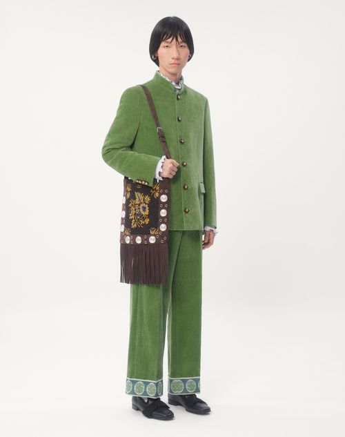 ヴァレンティノ ガラヴァーニ ネルコート フリンジ付きジャカード  