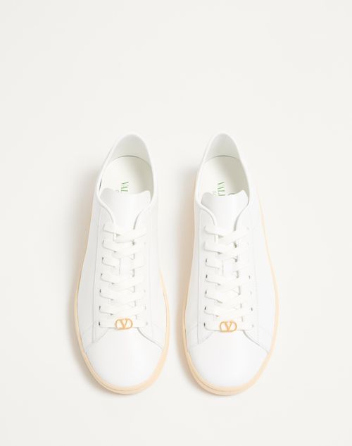 Valentino Garavani - Royco Trainer In Nappa Calfskin - White - Man - Trainers