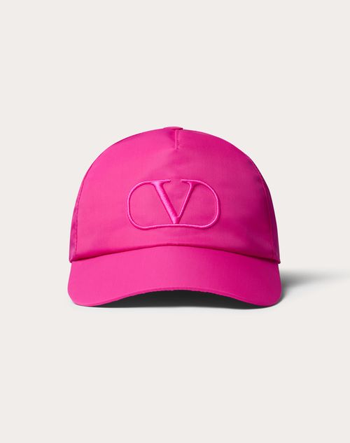 Valentino Garavani - Baseball Cap In Nylon - Pink Pp - Man - Man Bags & Accessories Sale