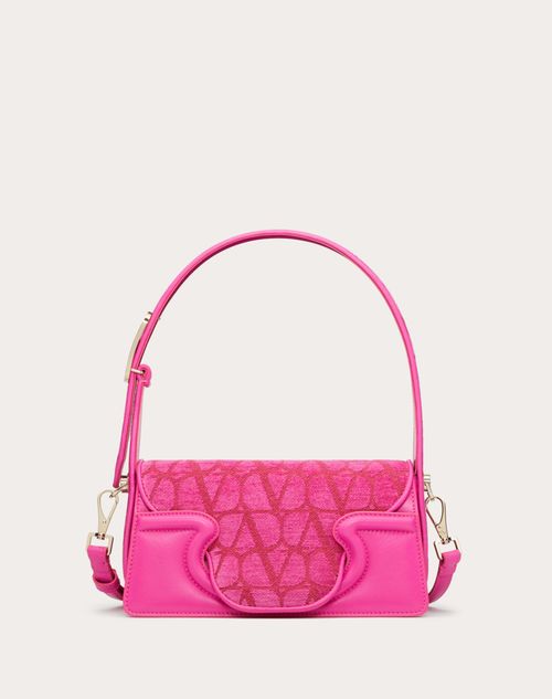 Valentino Garavani - Small La Petite Deuxieme Shoulder Bag In Toile Iconographe - Pink Pp - Woman - Bags
