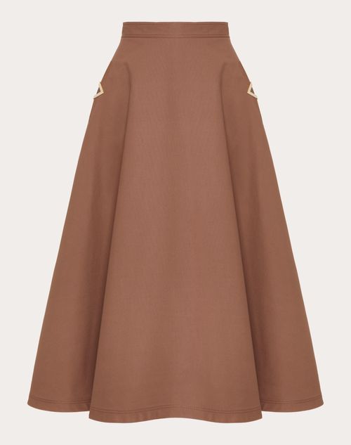 Buy BROWN A-LINE RETRO MIDI SKIRT for Women Online in India