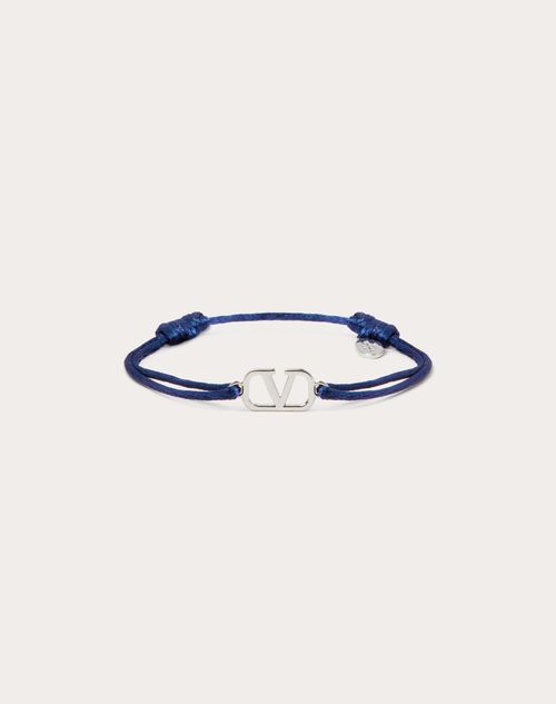 Valentino Garavani Men's Vlogo Signature Calfskin Bracelet