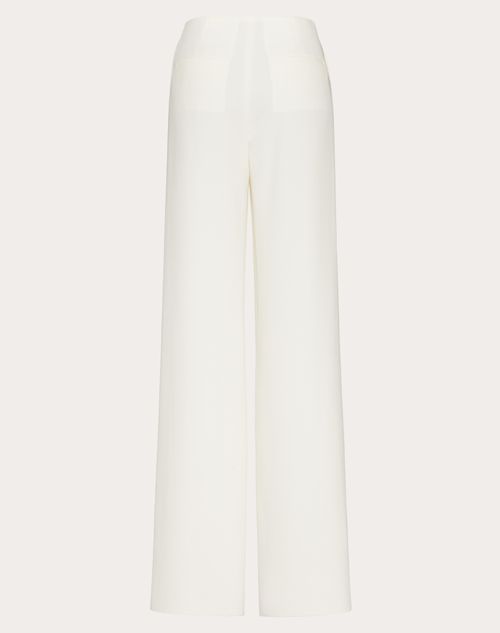 Valentino - Cady Couture Trousers - Ivory - Woman - Pants And Shorts