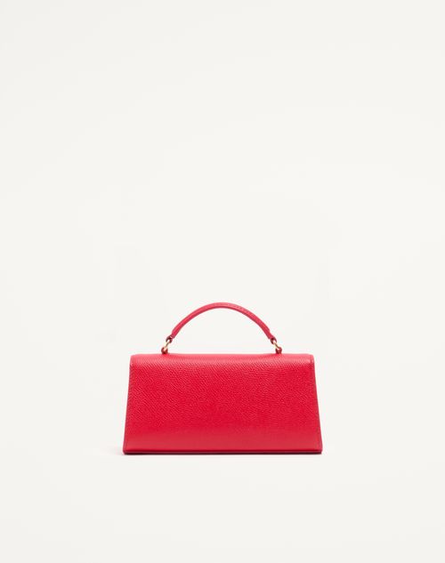 Valentino Garavani - Valentino Garavani Vsling Mini Handbag In Grainy Calfskin - Rouge Pur - Woman - Top Handle Bags