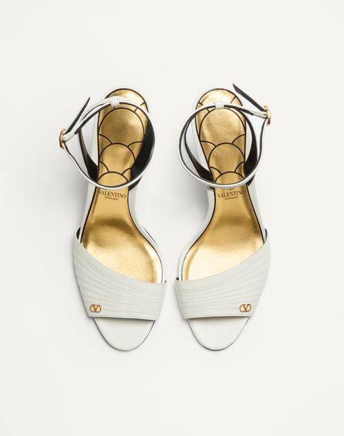 Valentino Garavani - Ladycrush Sandal In Kidskin 85mm - Ivory - Woman - Sandals