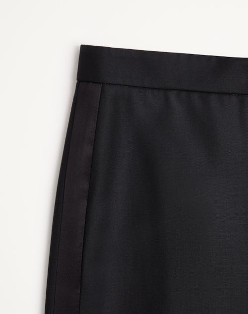 Valentino - Valentino Soft Sheen Wool Trousers - Black - Woman - Trousers And Shorts