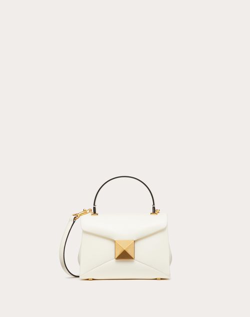 Valentino Garavani - Mini One Stud Handbag In Nappa - Ivory - Woman - Top Handle Bags