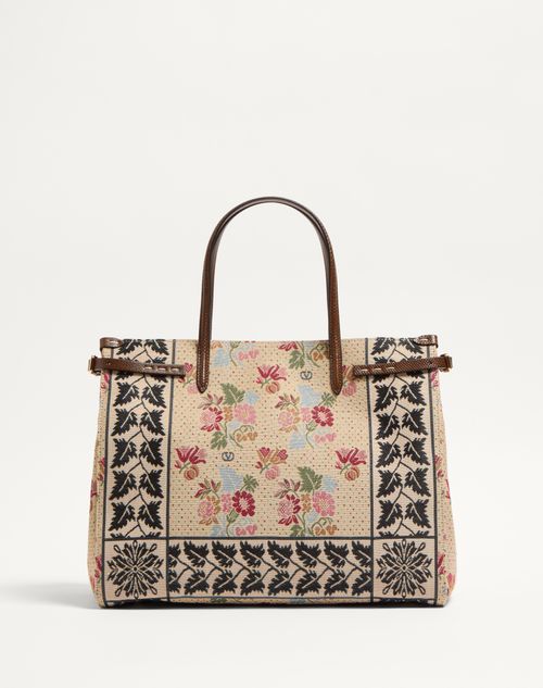 Valentino Garavani Antibes Medium Shopping Bag In Jacquard