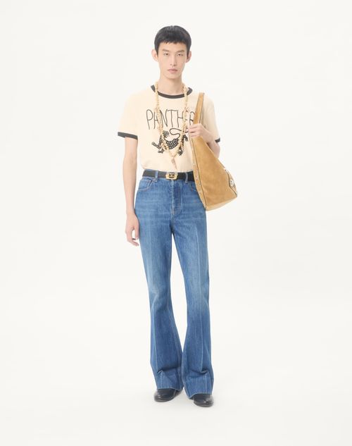Valentino - Valentino Denim Trousers - Blue - Man - Denim